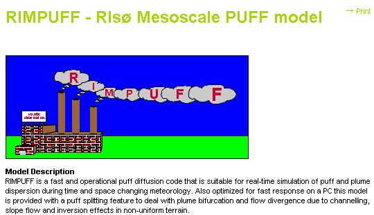 Sources of RODOS: RIMPUFF code http://www.risoe.