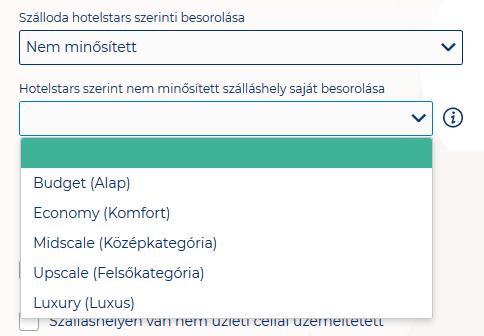 Egész éves nyitvatartás esetén, később a fejlécben A szálláshely a mai napon nyitva van felirat jelenik meg.