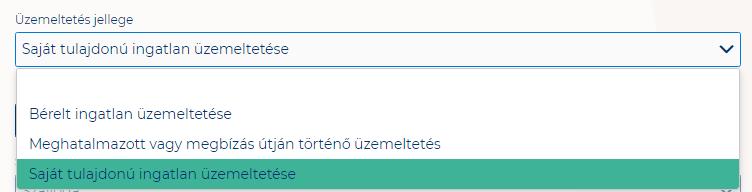 Időszakosan: Ha a Szálláshely csak egy adott idősávban, vagy több időszakban tart nyitva. Ezt az opciót kiválasztva automatikusan megjelenik egy új mező, amiből kijelölhető az intervallum.