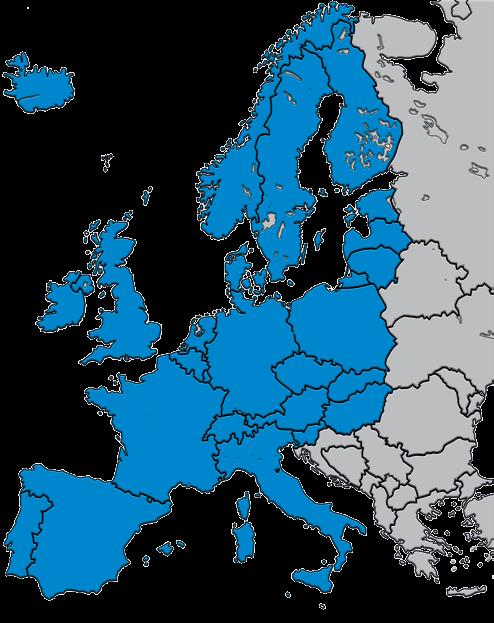 berendezésekben történik Ausztriában, Belgiumban, Franciaországban és