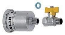 302417 Adapter csavarzat Flexibilis bekötő csővezeték alkalmazása esetén használható adapter csavarzat (3/4 1 ), amelyet abban az esetben javasolt használni, ha a szolár rendszer telepítése