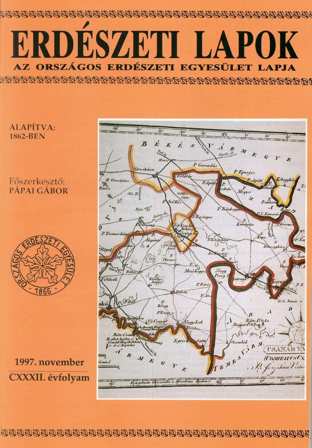 ERDÉSZETI LAPOK AZ