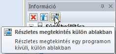 Részletes megtekintés külön ablakban: Ez a funkció abban különbözik az előzőtől, hogy ha PDF-et kell megjeleníteni, akkor azt