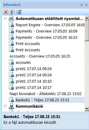 Ez nagy adatmennyiség esetén tesz jó szolgálatot. A megjeleníteni kívánt adatokat a 'Rendezés' használatával állíthatjuk be barátságosabb formára.