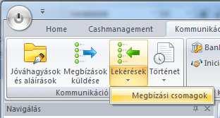 ADATLEKÉRÉSI MEGBÍZÁSOK A bankoktól automatikusan összegyűjthetjük a szükséges információkat előre definiált megbízási csomagok (előző változat AUTOMAT eljárásai)