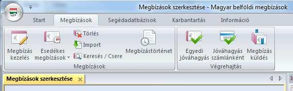 Így az arra jogosult felhasználók az összes szükséges lépést az adatrögzítéstől a küldésig egy menüponton belül el tudják végezni.