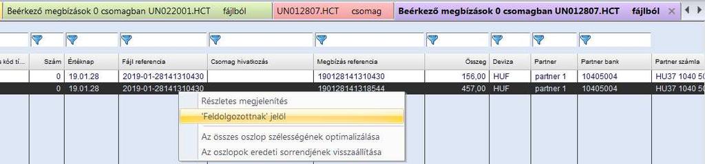 Ezt bármelyik szinten megtehető a lebegőmenü