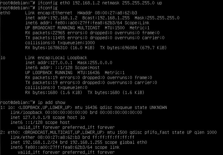 IP paraméterek megváltoztatása ipconfig