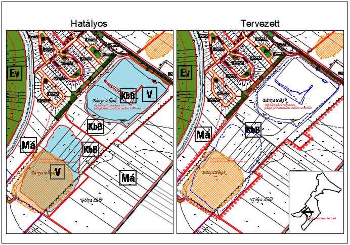 2. Rendezési terv tervezett módosításai 1.