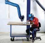 Die Arme können bei Schweiß-, Schleif- und anderen industriellen Prozessen eingesetzt werden, bei denen ein einfach zu positionierender Arm benötigt wird.