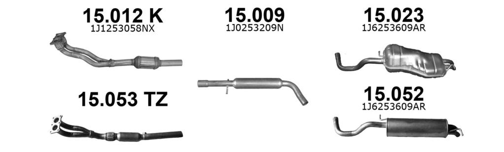 20V KAT 1781 CCM 92KW 125HP 09/96-06/03 APG,AGN TURBO KAT 1781 CCM 110KW 150HP 12/96-06/03 ARX,AQA,ARZ,AGU TURBO KAT 1781 CCM 132KW 1HP