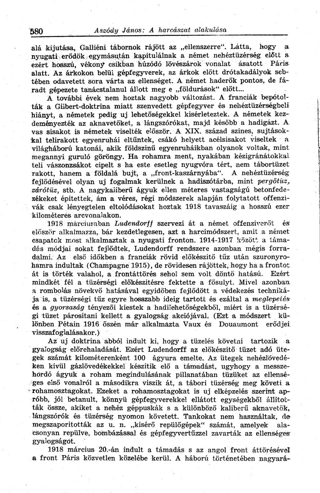 alá kijutása, Galliéni tábornok rájött az ellenszerre".