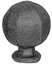 fekete színben Gombok kopogtatók 63.020 145x110mm d=12mm 16.