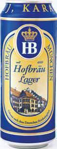 0,5 l HOFBRÄU LAGER Világos sör
