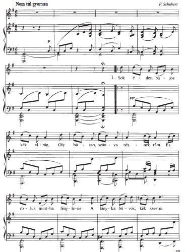 A szóbeli ének-zene érettségi vizsgatételek minta A altétel 1. feladat: Gyújtottam gyertyát (éneklés és elemzés emlékezetből) 2. feladat: F.