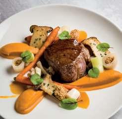 rib eye steak spárgával,
