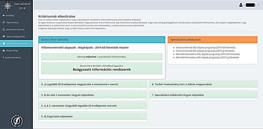 Specializációválasztás a BME Villamosmérnöki és Informatikai Karon  (mérnökinformatikus szak) - PDF Free Download