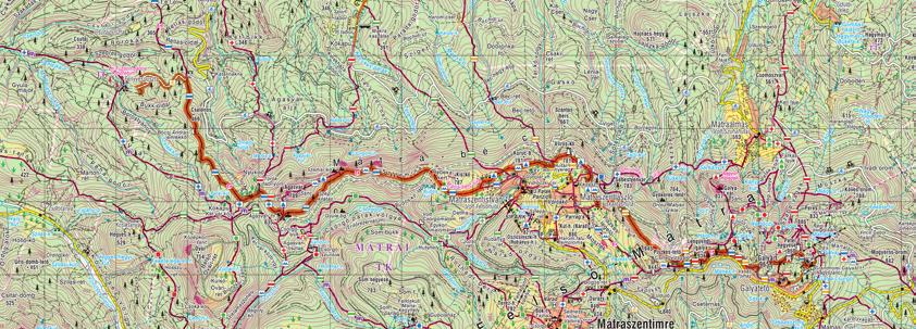 6. nap GALYATETŐ FENYVESPUSZTA Útvonal: Galyatető Mátraszentlászló Mátraszentistván Ágasvár Fenyvespuszta Napi útvonalhossz: 13,0 km Napi szintemelkedés/lejtés: 160/792 m A Galyatetői