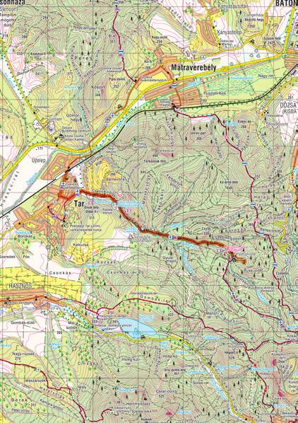 7. nap FENYVESPUSZTA TAR Útvonal: Fenyvespuszta Felső-Csevice-kút Tar, vasútállomás Napi útvonalhossz: 5 km Napi