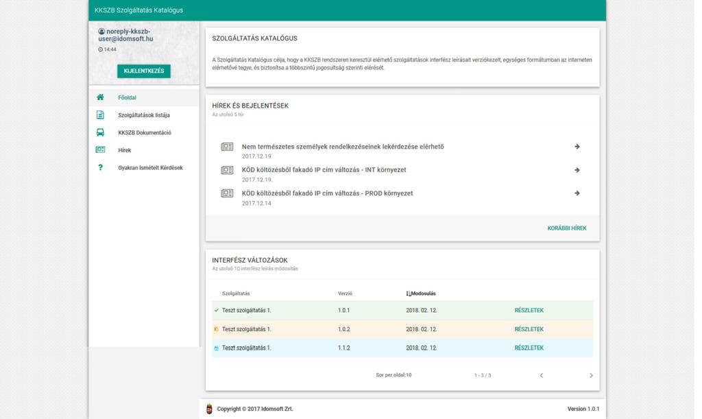 IdomSoft Zrt. v1.0.0, 2018-06-15 KKSZB Szolgáltatás Katalógus (SZK) Ábra 7.