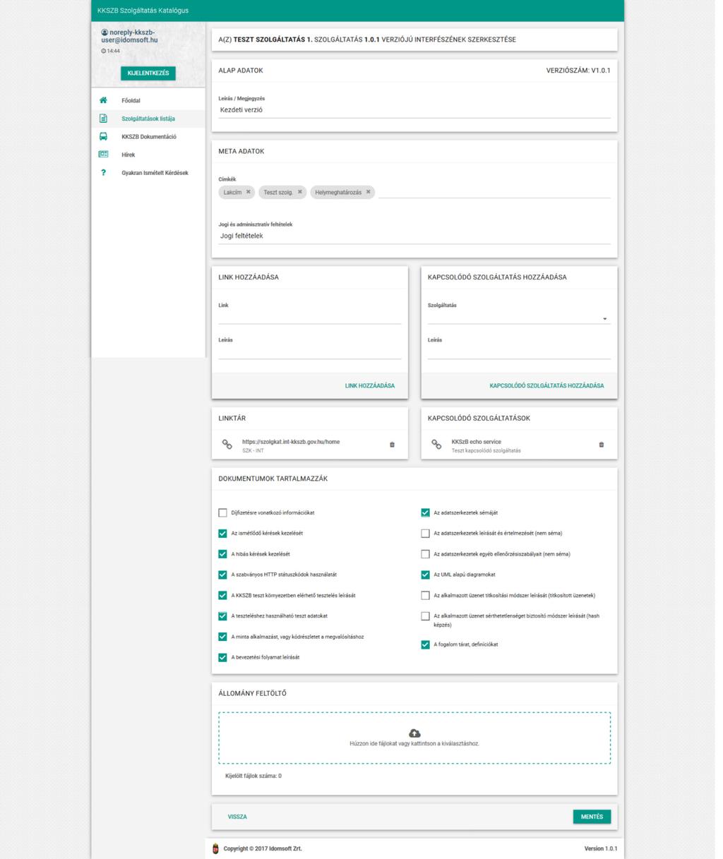 IdomSoft Zrt. v1.0.0, 2018-06-15 KKSZB Szolgáltatás Katalógus (SZK) Ábra 19.