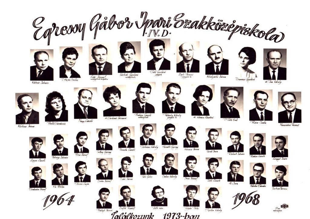 Az utolsó gimnáziumi osztály 1967-ben érettségizett, az iskola pedig felvette az Egressy Gábor Ipari Szakközépiskola nevet.