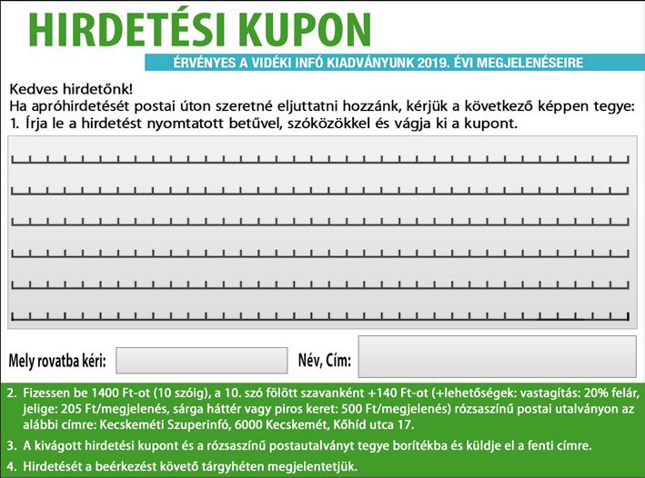 HÍRÖS www. videkiinfo. hu 7 I N G A T L A N KIS befektetés, nagy lehetőség. Tiszakécske, Kerekdomb, gyógyfürdő, hobbiházak mellett 4hektár terület 16x4m-es épület, fürdőszobával eladó.