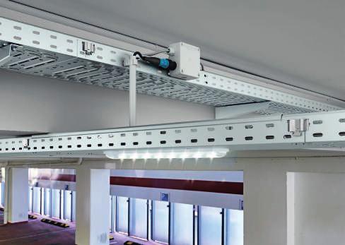 endszerleírás: ábeltálca rendszer integrált LED Modullal Tervezési segédlet: Világítási főtartó rendszerek evesebb energia felhasználás A fénymodul 8 darab felszerelt LED egységből áll, mely 17 W