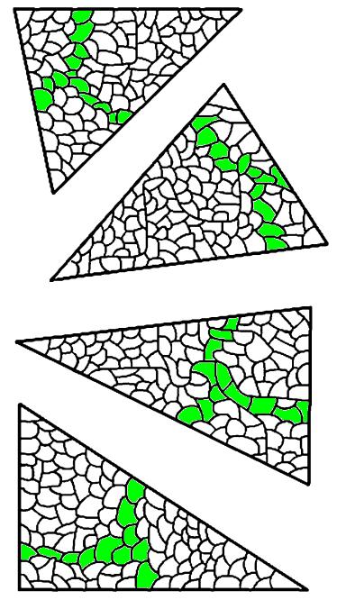 Ipszilon (Y) ( A verseny két játékos között folyik, akik felváltva színezik ki a háromszög egy-egy részecskéjét, (pl.