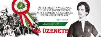 4 Egészség Kultúra Hétköznapok Gyermek Sport Rendezvény 2019. március 11. IZSÁKI PROGRAMOK március15., péntek 1848-AS FORRADALOM ÜNNEPE március 16.