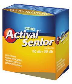 hu; ALM1905AJ60 Actival Senior filmtabletta, 90+30 db 50 év felett különösen fontos a vitaminpótlás, ebben segít az Actival