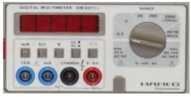 Műszerek Multiméter Csak ~1 khz frekvenciáig!