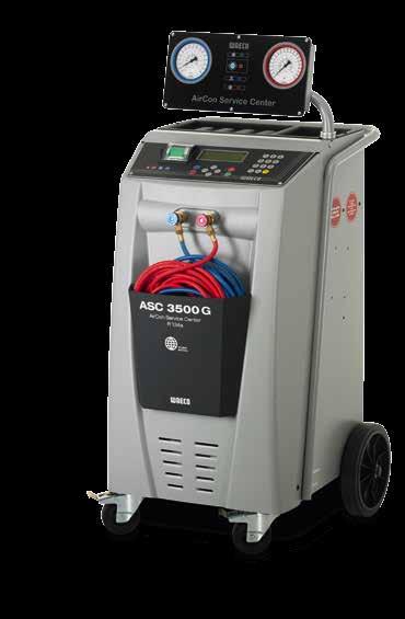 ASC 3500 G Low Emission ASC 3500 G Low Emission Stabil fém ház Belső hűtőközegtartály: 26 kg, vákuumszivattyú kapacitás: 192 l/perc Hermetikus kompresszor teljesítménye: 0,6 kw Légnedvesség-mentes
