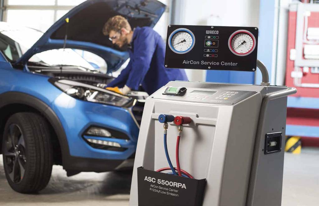 ASC 5500 G RPA Low Emission ASC 5500 G RPA LOW EMISSION PRECÍZIÓS (LOW EMISSION) AUTOMATA KLÍMASZERVIZ-ÁLLOMÁS R 1234YF HŰTŐKÖZEGHEZ INTEGRÁLT GÁZAZONOSÍTÓVAL Megjelentek az első új járművek, amelyek