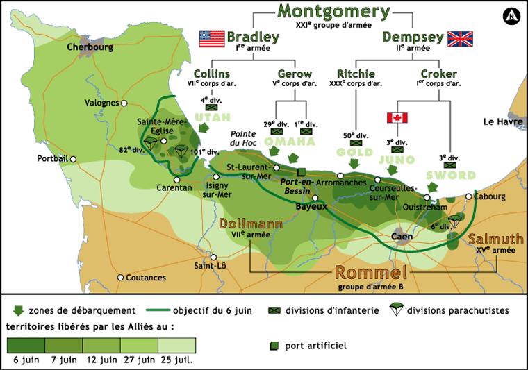 D an 6/06/1944, argad Overlord, dilestradeg