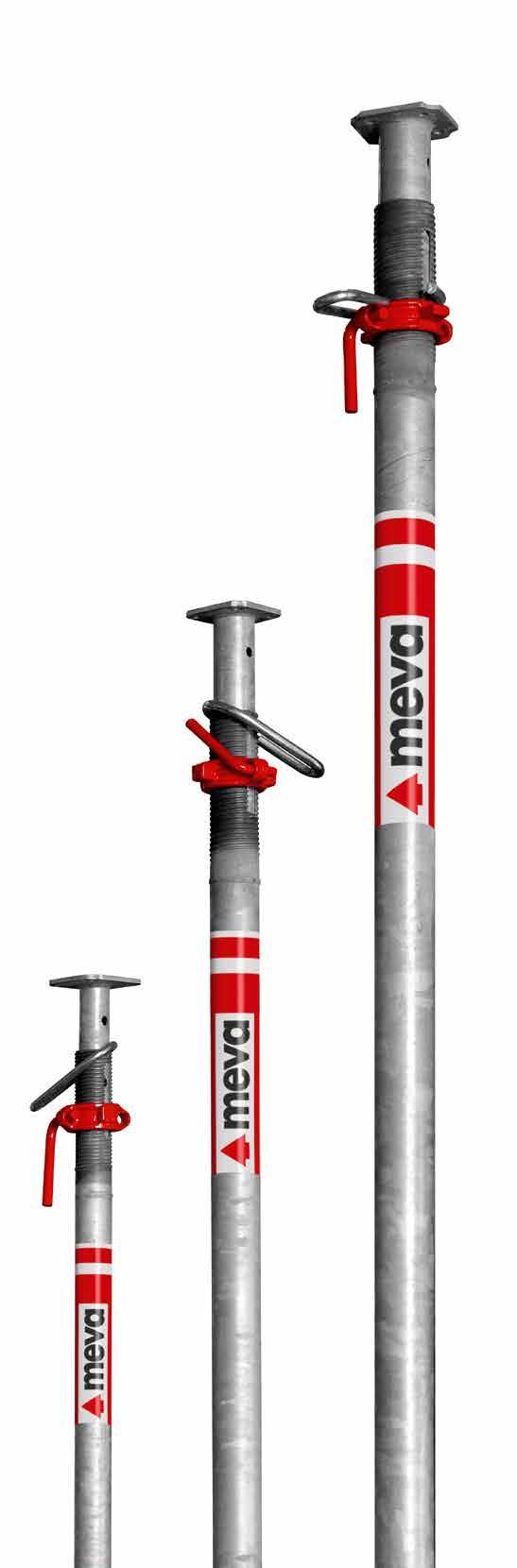 Biztonságos alátámasztás EuMax födémtámaszok Kihúzási hossz 98 cm-től 550 cm-ig Az EuMax erős és átfogó födémtámasz-kínálat
