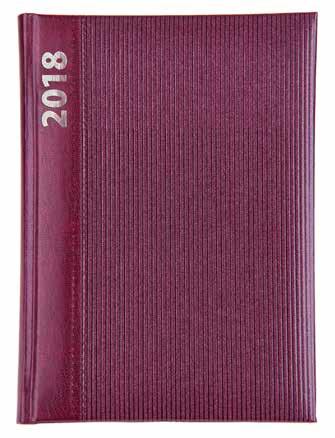 B/5 heti agenda 5x2 mm, heti beosztás, fehér papíron egy színnel nyomva, oldal szakszöveg, 1 oldal napló, oldal ábécémutató, színes térképpel műbőr keménytábla, évszámnyomással, varrott táblás