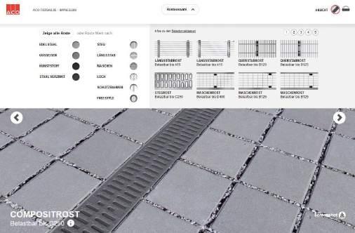 32557 500 23 6 465,8 25 32552 Rács hosszanti U-profi lokkal Több design versenyen kapott díjat Drainlock