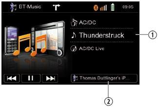A2DP STREAMING FORRÁS MŰKÖDÉSE Kijelző