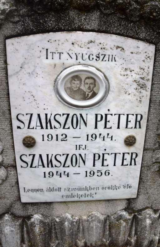 23. Szakszon Péter sírja a