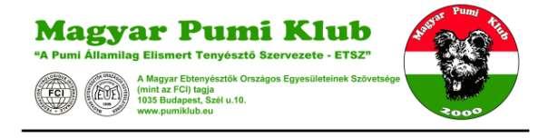 Beszámoló a Magyar Pumi ben végzett tevékenységéről Egyesületünknek jelenleg mintegy 85 tagja van, közöttük 45 kennel tulajdonos, melyek közül 1 Kétszeres Aranykoszorús, 5 Aranykoszorús, 3