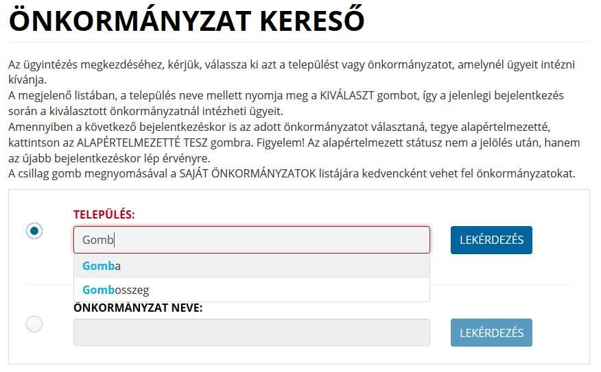 keresőben az Adóügy ágazat alatt érhetők el. Az E-önkormányzat portálon megjelenő űrlapokat az önkormányzat teszi közzé a portálon.