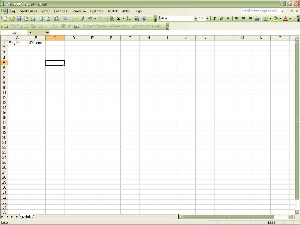 2.2. TXT import esetén beolvasás Excelbe A kiexportált txt fejléc állomány, mely tartalmazza az oszlopcímeket érdemes a Microsoft Excel programmal társítani, mert a későbbi szerkesztés könnyebben