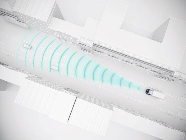 ADAPTÍV SEBESSÉGSZABÁLYOZÓ (ACC) biztonságos követési távolságot tart az elöl haladó jármű mögött, a gyorsítás és a fékezés automatikus szabályozásával (tartósfékek és üzemi fékek).