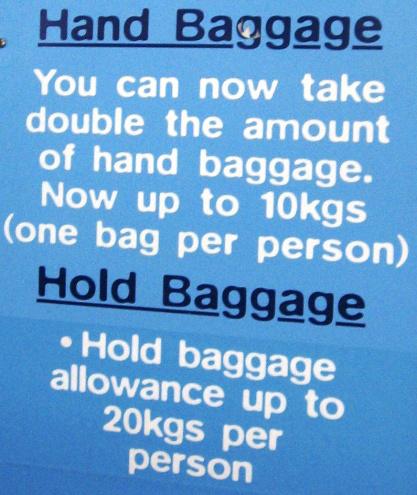 hold baggage feladott poggyász kg = kilogram(me) / ki l / k l gr m/ kiló,