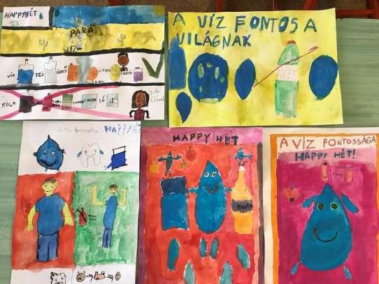 3. b- ben beszélgettünk a víz fontosságáról, a cukros üdítők háttérbe szorításáról.