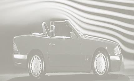 C/2.PÉLDA (áramlásba helyezett testekre ható erő) Az alábbi ábrán egy Mercedes-Benz E-Class Cabriolet személyautó látható.