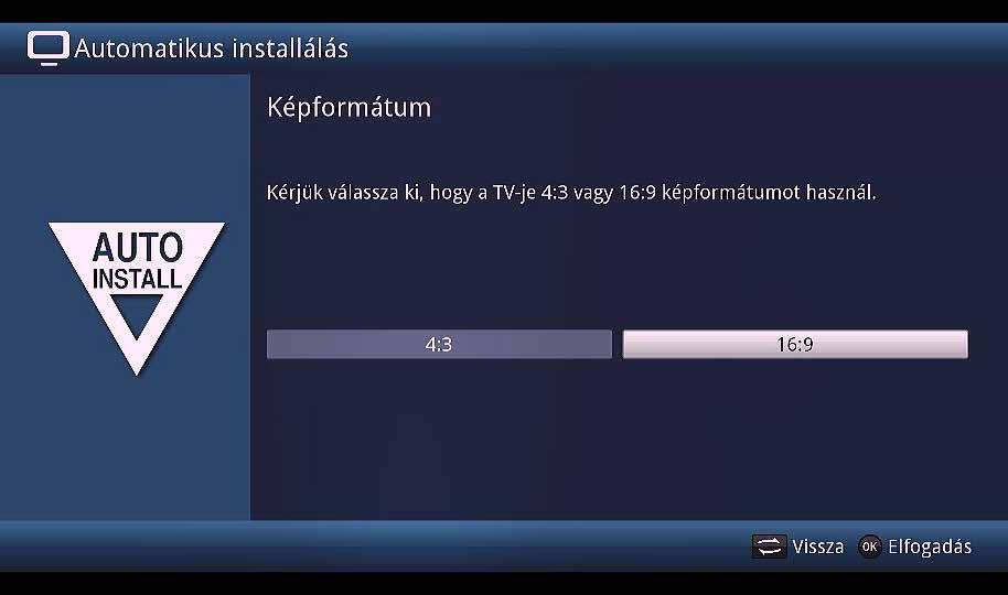 Mindegyik telepítési lépésnél magyarázat jelenik meg arról, hogy mely beállítások megadására kerül sor.