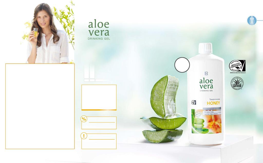 32 ÉTRENDKIEGÉSZÍTŐK ÉS SPECIÁLIS TERMÉKEK 33 Aloe vera mézes ivógél Az EREDETI az LR-től A legeslegelső aloe verás termék az LR-től, és minden idők legsikeresebb LR terméke!