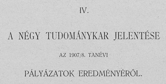 Később ebből a témából írta doktori disszertációját is (lásd a gyógyszerészdoktorok fejezetnél).